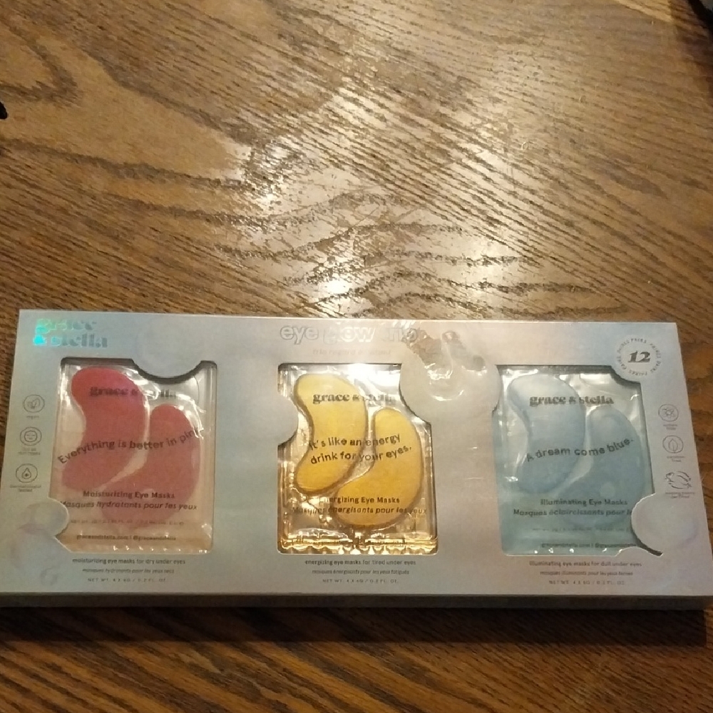 New Grace & Stella Eye Glow Trio Eye Masks